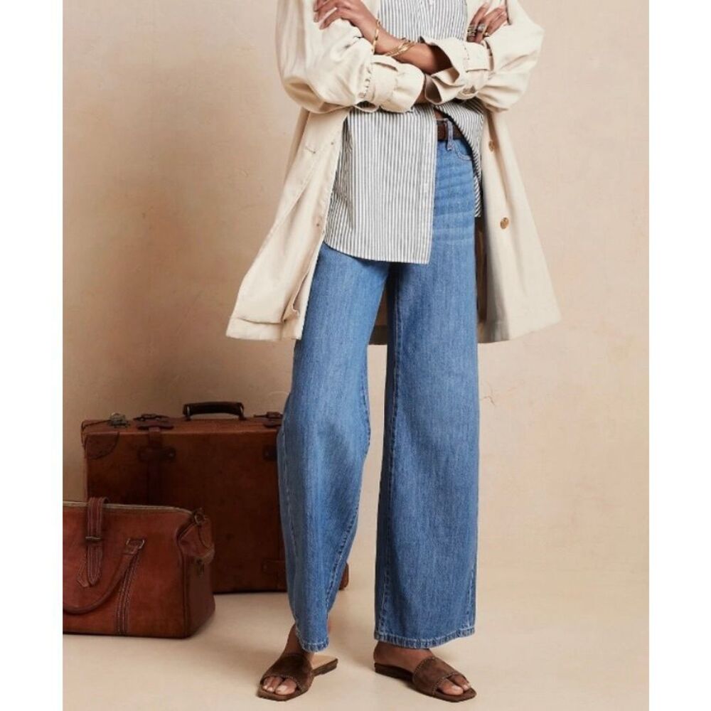 Banana Republic Light Blue Wide Leg Jeans